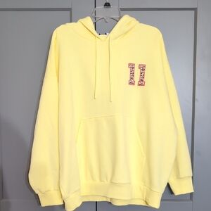 JoyLab Women's Yellow Hoodie with Patterned Detail